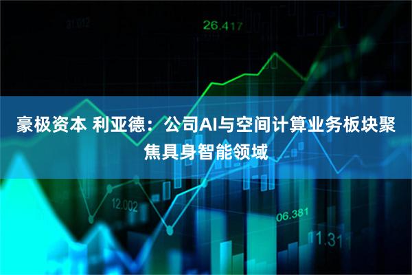 豪极资本 利亚德：公司AI与空间计算业务板块聚焦具身智能领域