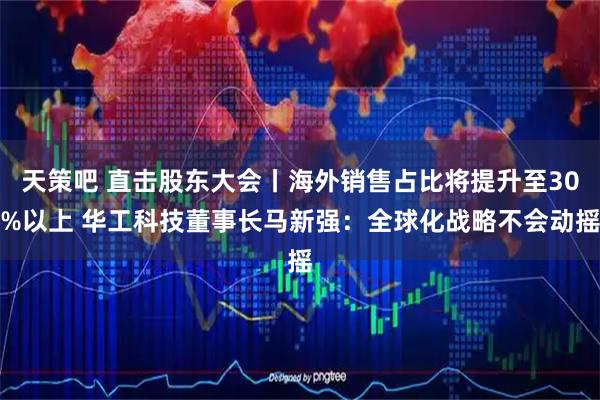 天策吧 直击股东大会丨海外销售占比将提升至30%以上 华工科技董事长马新强：全球化战略不会动摇