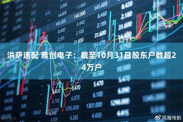 洪萨速配 雅创电子：截至10月31日股东户数超24万户