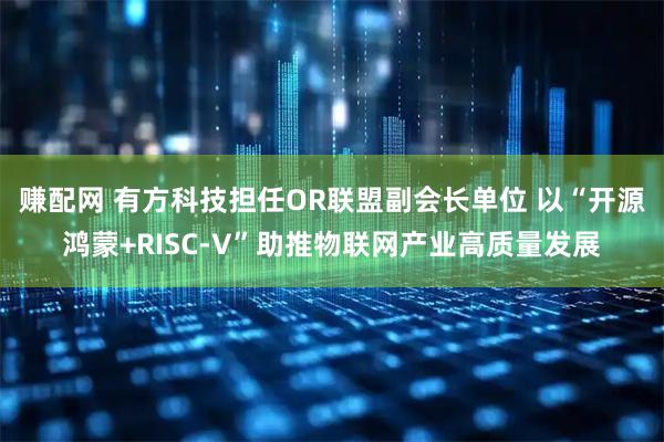 赚配网 有方科技担任OR联盟副会长单位 以“开源鸿蒙+RISC-V”助推物联网产业高质量发展
